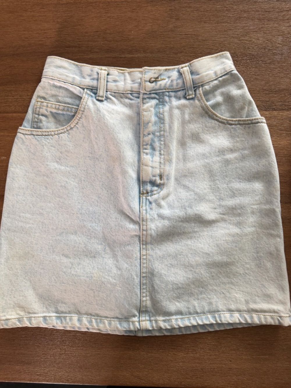 Guess Light Blue Denim Mini Skirt